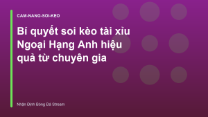 Read more about the article Bí quyết soi kèo tài xỉu Ngoại Hạng Anh hiệu quả từ chuyên gia